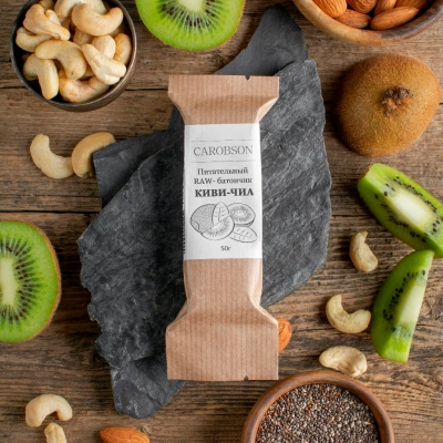 Батончик «Киви-Чиа» — Важное масло — сыродавленное масло ручной работы Батончик «Киви-Чиа»