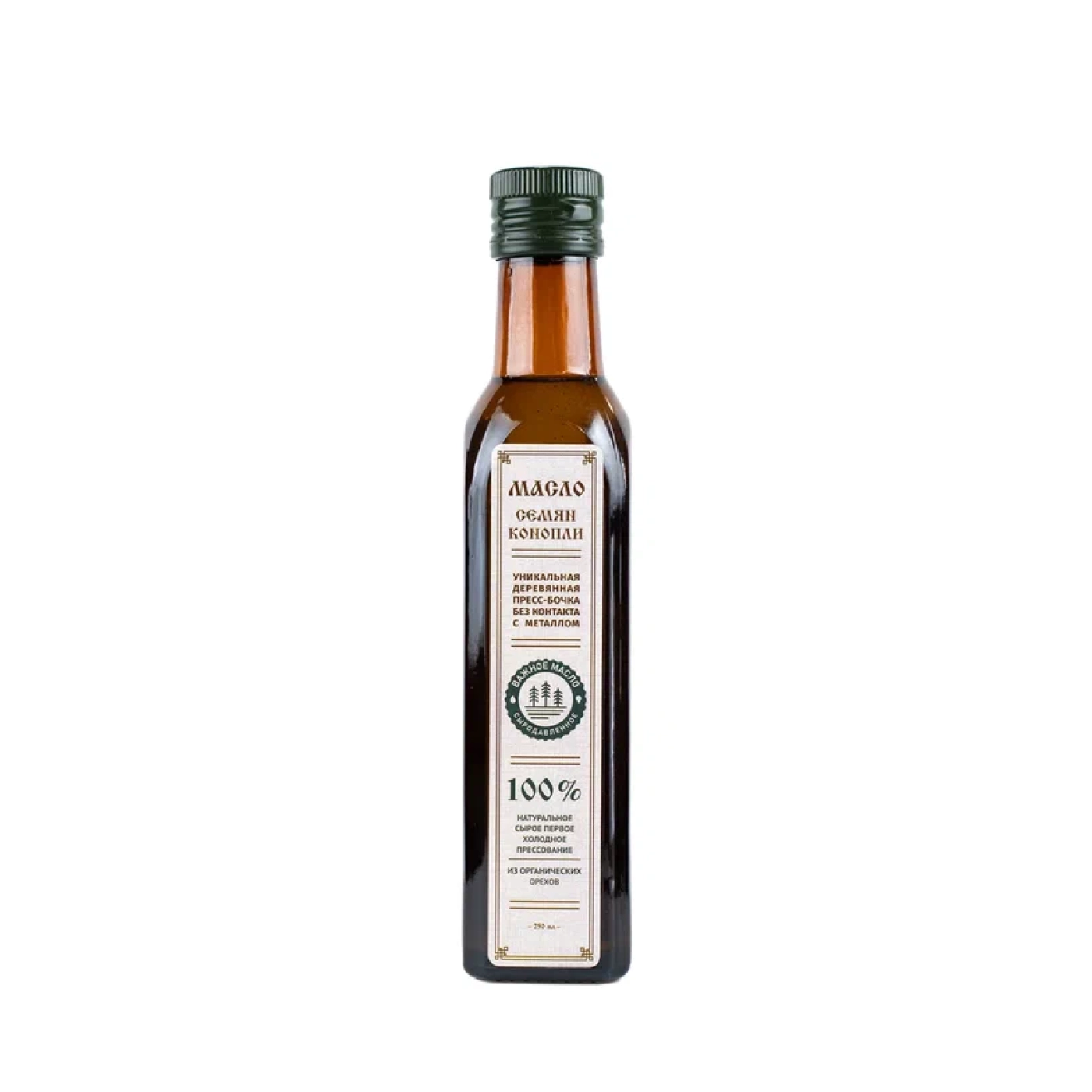 Масло семян конопли, 250 мл — Важное масло — сыродавленное масло ручной работы Масло семян конопли, 250 мл
