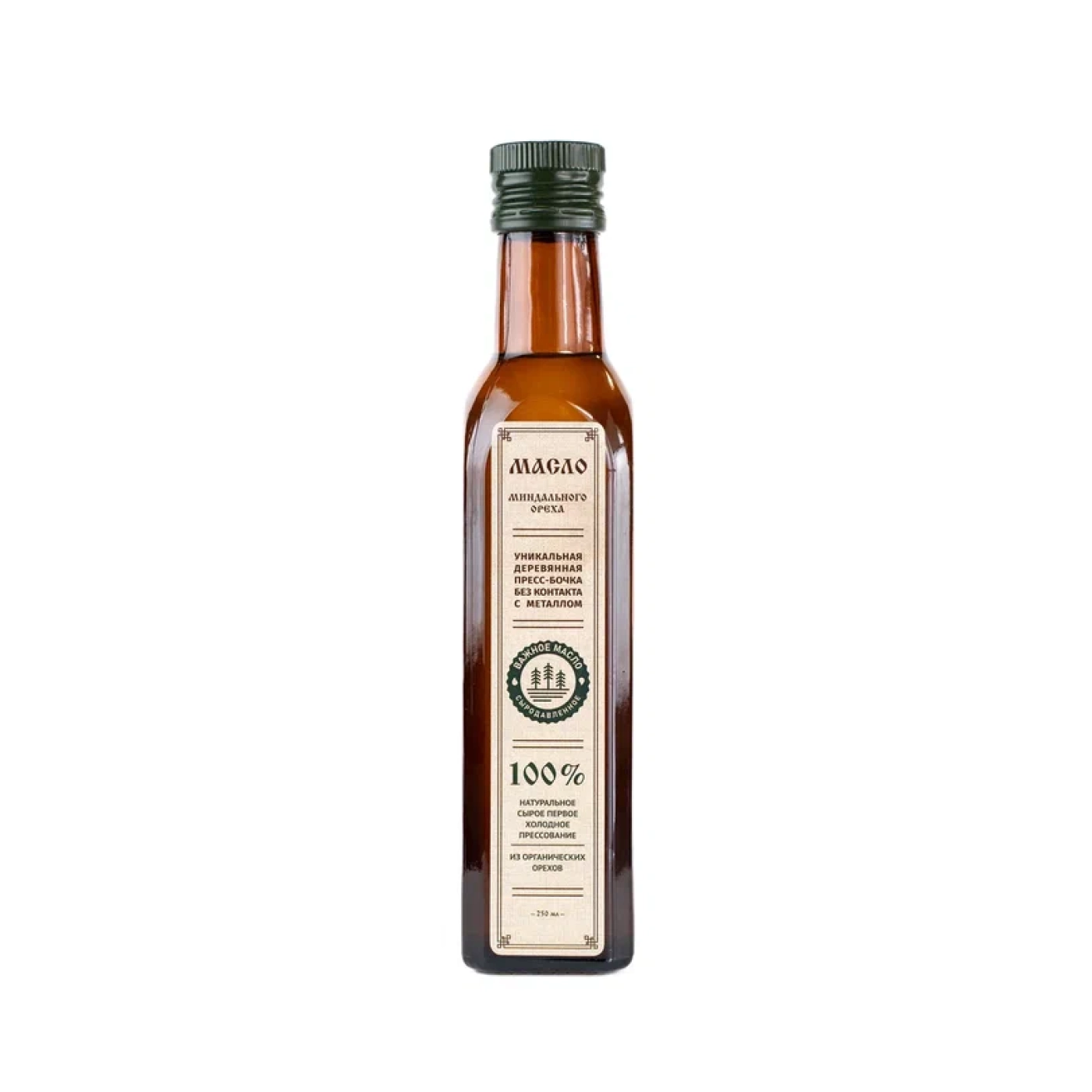 Масло миндального ореха, 250 мл — Важное масло — сыродавленное масло ручной работы Масло миндального ореха, 250 мл