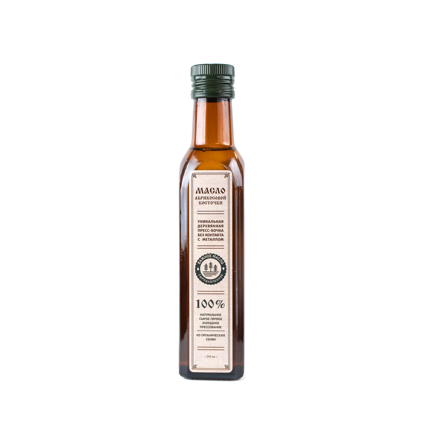 Масло абрикосовой косточки, 250 мл — Важное масло — сыродавленное масло ручной работы Масло абрикосовой косточки, 250 мл