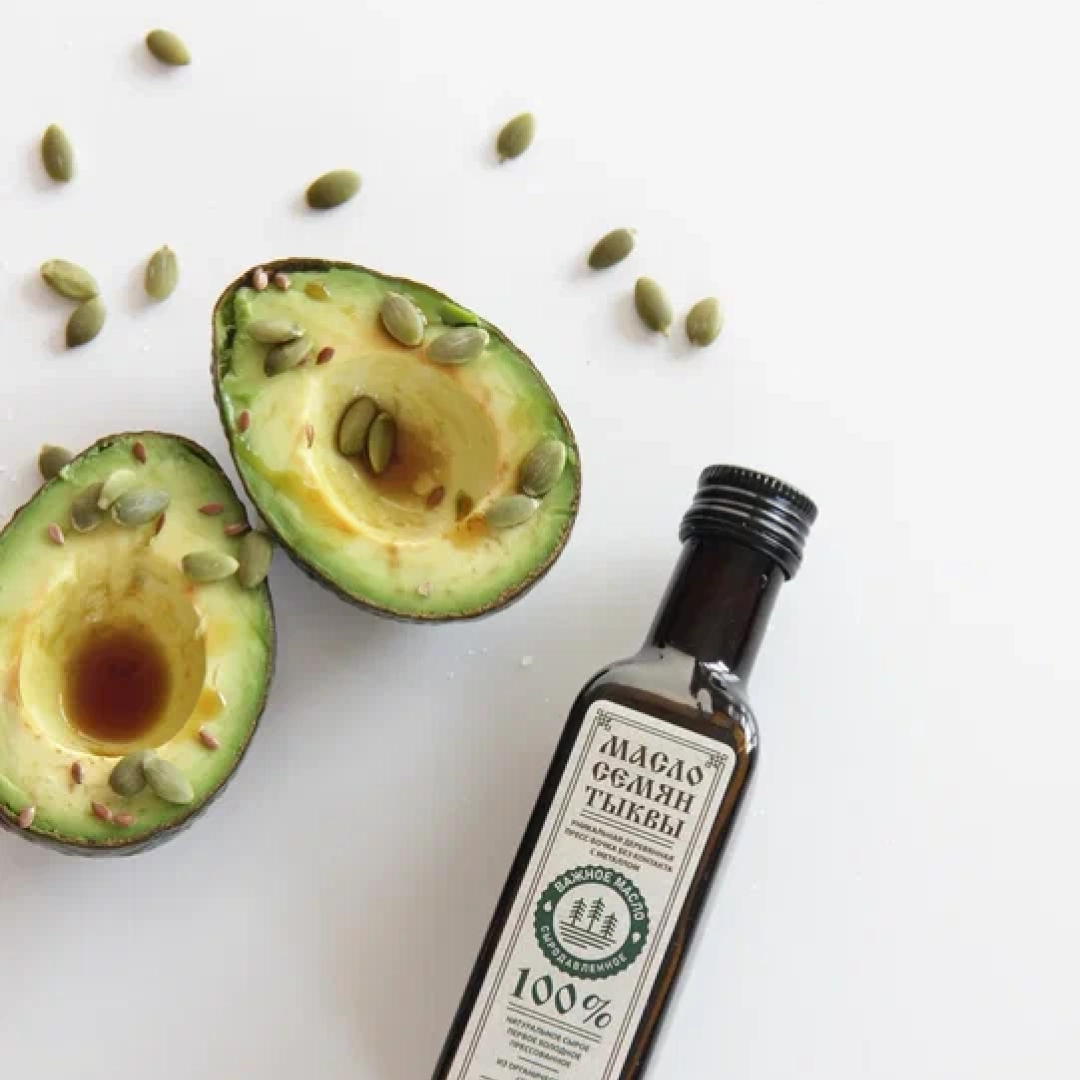 Масло семян тыквы, 250 мл — Важное масло — сыродавленное масло ручной работы Масло семян тыквы, 250 мл