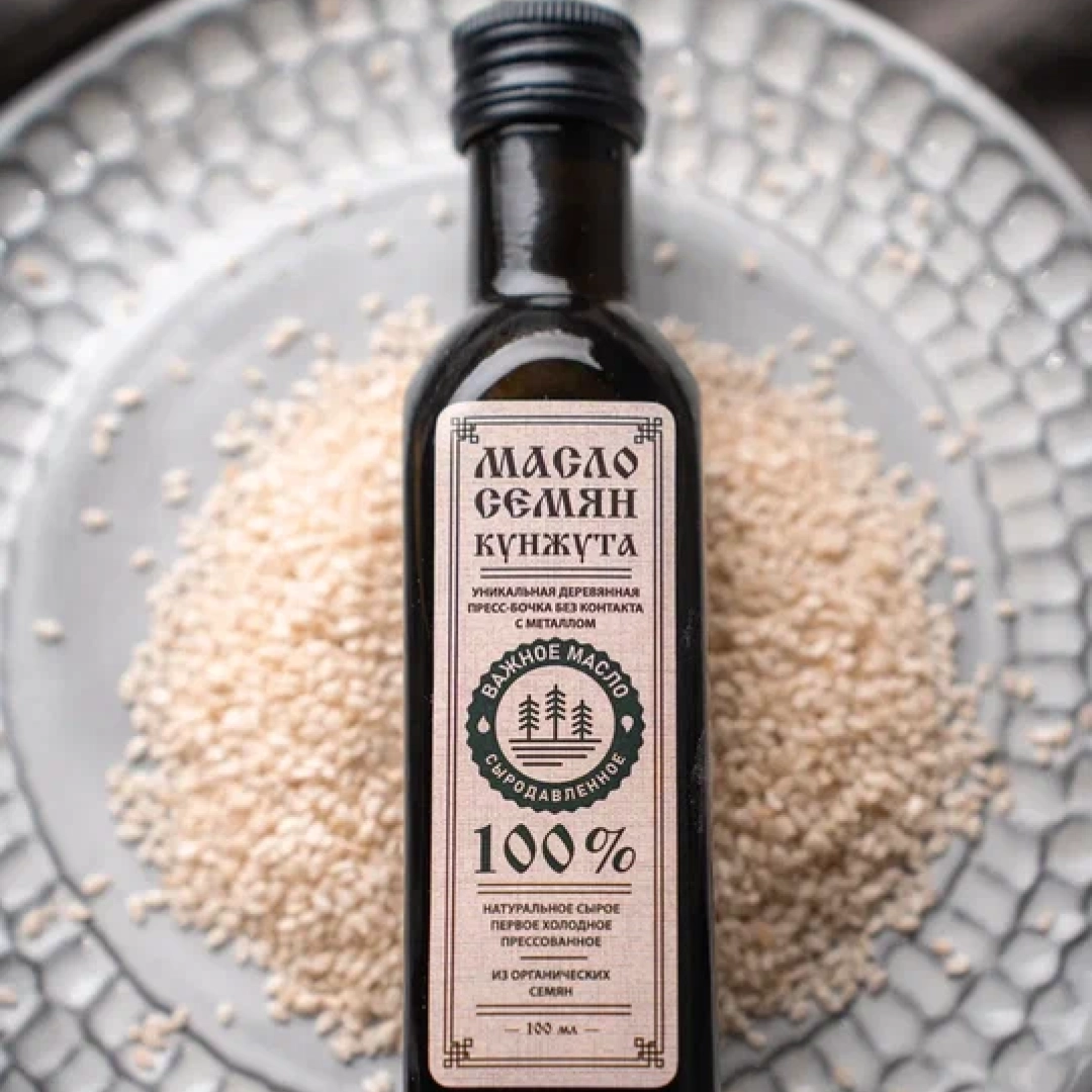 Масло семян кунжута, 250 мл — Важное масло — сыродавленное масло ручной работы Масло семян кунжута, 250 мл